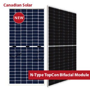 Canadian 575 W N-Type Topcon Bifacial Solar Panel
